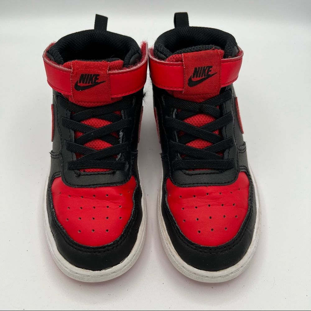 Nike Court Borough Mid 2 Black & Red size 10c.